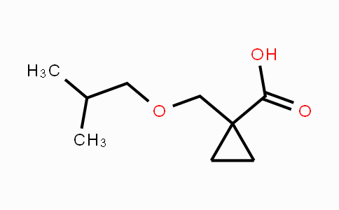 CAS No. 1387563-37-2, 1-Isobutoxymethylcyclopropanecarboxylic acid