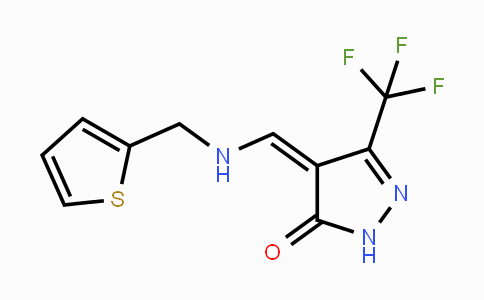CAS No. 240115-98-4, 4-{[(2-Thienylmethyl)amino]methylene}-5-(trifluoromethyl)-2,4-dihydro-3H-pyrazol-3-one