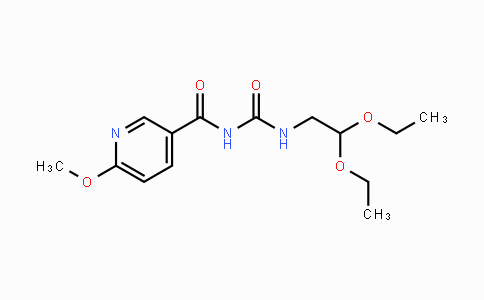 CAS No. 240799-46-6, N-(2,2-Diethoxyethyl)-N'-[(6-methoxy-3-pyridinyl)carbonyl]urea
