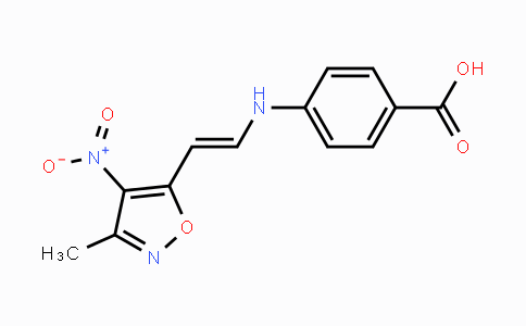 CAS No. 240799-48-8, 4-{[2-(3-Methyl-4-nitro-5-isoxazolyl)vinyl]amino}benzenecarboxylic acid