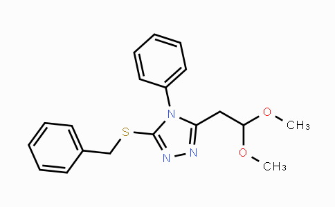 CAS No. 240799-52-4, 3-(Benzylsulfanyl)-5-(2,2-dimethoxyethyl)-4-phenyl-4H-1,2,4-triazole