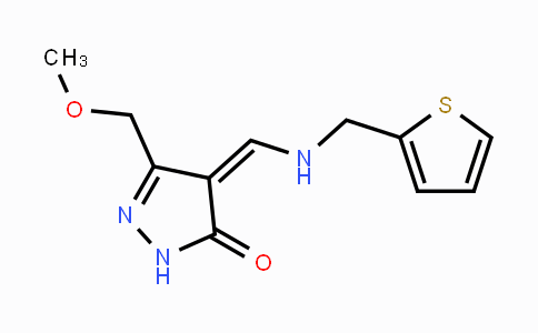 CAS No. 240799-69-3, 5-(Methoxymethyl)-4-{[(2-thienylmethyl)amino]methylene}-2,4-dihydro-3H-pyrazol-3-one