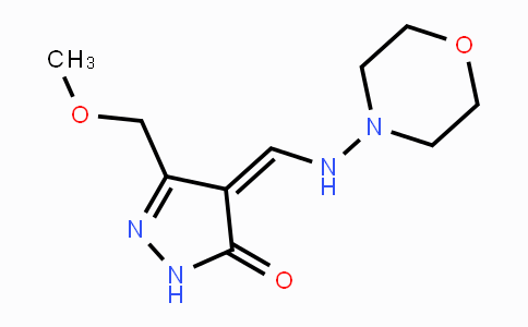 CAS No. 240799-70-6, 5-(Methoxymethyl)-4-[(morpholinoamino)methylene]-2,4-dihydro-3H-pyrazol-3-one