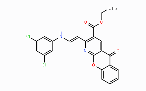 CAS No. 240799-79-5, Ethyl 2-[2-(3,5-dichloroanilino)vinyl]-5-oxo-5H-chromeno[2,3-b]pyridine-3-carboxylate