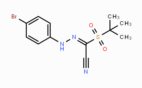 CAS No. 241127-11-7, 2-[2-(4-Bromophenyl)hydrazono]-2-(tert-butylsulfonyl)acetonitrile