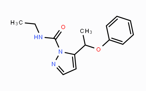 CAS No. 241127-12-8, N-Ethyl-5-(1-phenoxyethyl)-1H-pyrazole-1-carboxamide