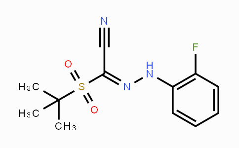 CAS No. 241127-16-2, 2-(tert-Butylsulfonyl)-2-[2-(2-fluorophenyl)hydrazono]acetonitrile