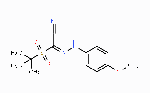 CAS No. 241127-19-5, 2-(tert-Butylsulfonyl)-2-[2-(4-methoxyphenyl)hydrazono]acetonitrile