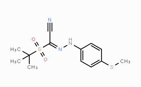 CAS No. 241127-23-1, 2-(tert-Butylsulfonyl)-2-{2-[4-(methylsulfanyl)phenyl]hydrazono}acetonitrile