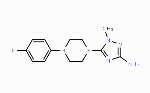 CAS No. 241127-34-4, 5-[4-(4-Fluorophenyl)piperazino]-1-methyl-1H-1,2,4-triazol-3-amine