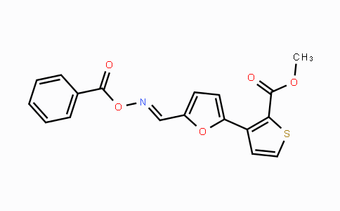 CAS No. 241488-28-8, Methyl 3-(5-{[(benzoyloxy)imino]methyl}-2-furyl)-2-thiophenecarboxylate