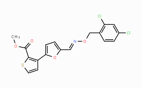 CAS No. 241488-31-3, Methyl 3-[5-({[(2,4-dichlorobenzyl)oxy]imino}methyl)-2-furyl]-2-thiophenecarboxylate