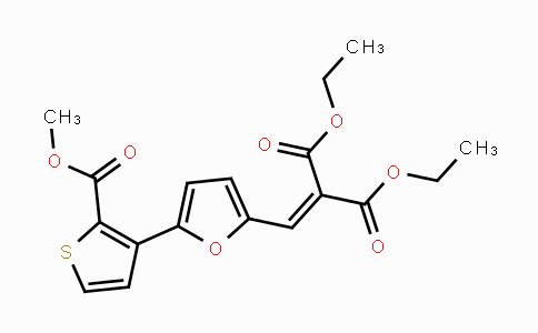 MC116641 | 241488-43-7 | Diethyl 2-({5-[2-(methoxycarbonyl)-3-thienyl]-2-furyl}methylene)malonate