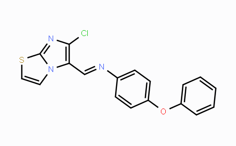CAS No. 241132-41-2, N-[(6-Chloroimidazo[2,1-b][1,3]thiazol-5-yl)methylene]-4-phenoxyaniline