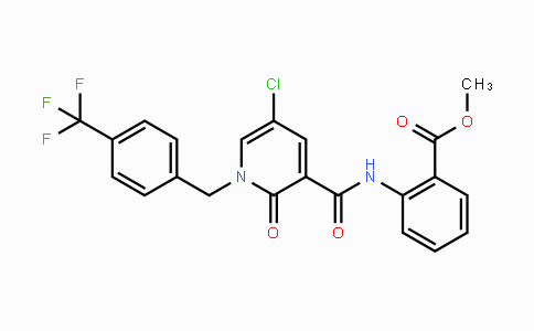 CAS No. 242797-21-3, Methyl 2-[({5-chloro-2-oxo-1-[4-(trifluoromethyl)benzyl]-1,2-dihydro-3-pyridinyl}carbonyl)amino]benzenecarboxylate