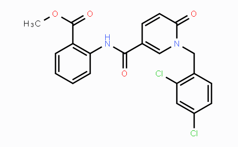 CAS No. 242797-49-5, Methyl 2-({[1-(2,4-dichlorobenzyl)-6-oxo-1,6-dihydro-3-pyridinyl]carbonyl}amino)benzenecarboxylate