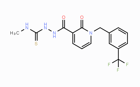 CAS No. 337928-59-3, N-Methyl-2-({2-oxo-1-[3-(trifluoromethyl)benzyl]-1,2-dihydro-3-pyridinyl}carbonyl)-1-hydrazinecarbothioamide