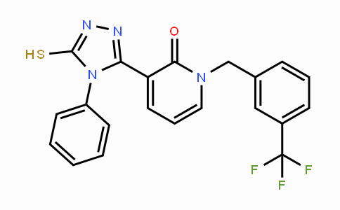 CAS No. 242471-90-5, 3-(4-Phenyl-5-sulfanyl-4H-1,2,4-triazol-3-yl)-1-[3-(trifluoromethyl)benzyl]-2(1H)-pyridinone
