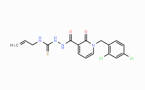 CAS No. 242471-93-8, N-Allyl-2-{[1-(2,4-dichlorobenzyl)-2-oxo-1,2-dihydro-3-pyridinyl]carbonyl}-1-hydrazinecarbothioamide