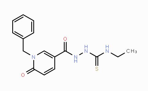 MC116674 | 242472-10-2 | 2-[(1-Benzyl-6-oxo-1,6-dihydro-3-pyridinyl)carbonyl]-N-ethyl-1-hydrazinecarbothioamide