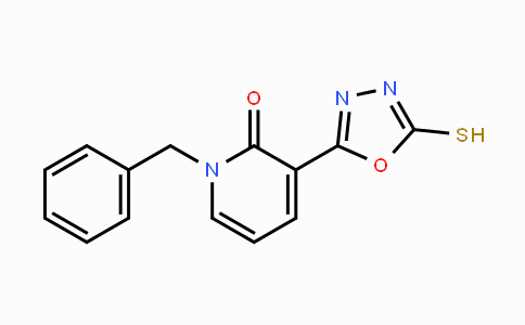 CAS No. 242472-16-8, 1-Benzyl-3-(5-sulfanyl-1,3,4-oxadiazol-2-yl)-2(1H)-pyridinone