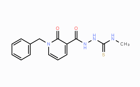 CAS No. 242472-17-9, 2-[(1-Benzyl-2-oxo-1,2-dihydro-3-pyridinyl)carbonyl]-N-methyl-1-hydrazinecarbothioamide
