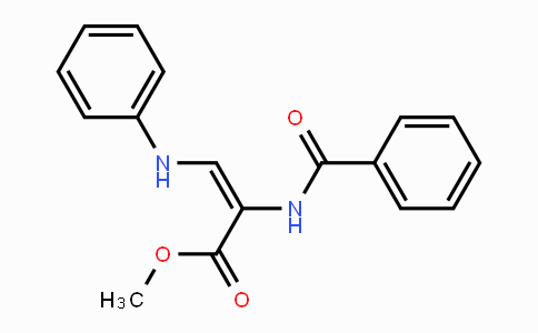 CAS No. 102025-82-1, Methyl 3-anilino-2-(benzoylamino)acrylate