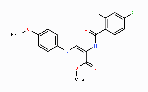 CAS No. 1164529-79-6, Methyl 2-[(2,4-dichlorobenzoyl)amino]-3-(4-methoxyanilino)acrylate