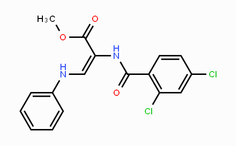 CAS No. 1164508-13-7, Methyl 3-anilino-2-[(2,4-dichlorobenzoyl)amino]acrylate