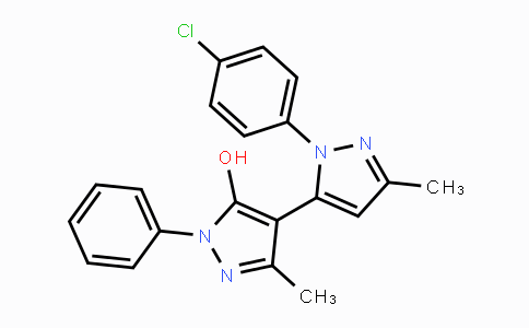 CAS No. 245039-25-2, 1-Phenyl-1'-(4-chlorophenyl)-3,3'-dimethyl-5-hydroxy[4,5']-bipyrazol