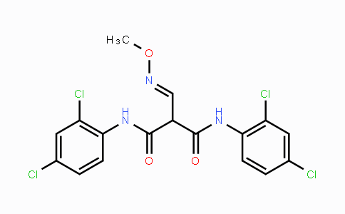 CAS No. 245039-43-4, N~1~,N~3~-bis(2,4-dichlorophenyl)-2-[(methoxyimino)methyl]malonamide