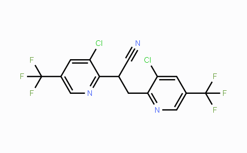 CAS No. 246022-09-3, 2,3-Bis[3-chloro-5-(trifluoromethyl)-2-pyridinyl]propanenitrile
