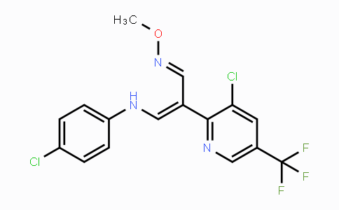 CAS No. 246022-18-4, 3-(4-Chloroanilino)-2-[3-chloro-5-(trifluoromethyl)-2-pyridinyl]acrylaldehyde O-methyloxime