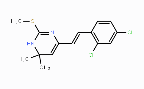 CAS No. 329234-89-1, 4-(2,4-Dichlorostyryl)-6,6-dimethyl-2-(methylsulfanyl)-1,6-dihydropyrimidine