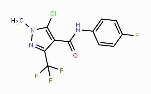 CAS No. 282522-99-0, 5-Chloro-N-(4-fluorophenyl)-1-methyl-3-(trifluoromethyl)-1H-pyrazole-4-carboxamide