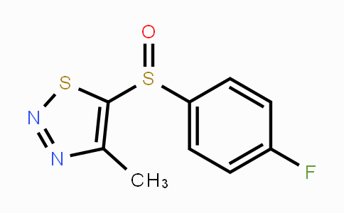 CAS No. 282523-03-9, 4-Fluorophenyl 4-methyl-1,2,3-thiadiazol-5-yl sulfoxide
