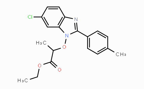 CAS No. 282523-55-1, Ethyl 2-{[6-chloro-2-(4-methylphenyl)-1H-1,3-benzimidazol-1-yl]oxy}propanoate