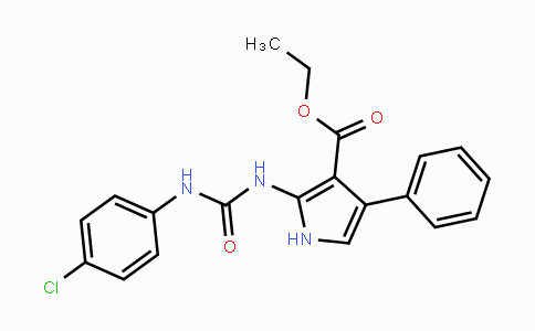 CAS No. 250713-77-0, Ethyl 2-{[(4-chloroanilino)carbonyl]amino}-4-phenyl-1H-pyrrole-3-carboxylate