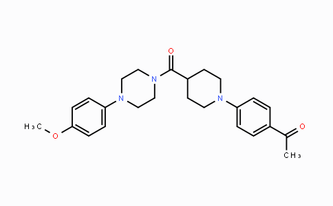 CAS No. 250713-86-1, 1-[4-(4-{[4-(4-Methoxyphenyl)piperazino]carbonyl}piperidino)phenyl]-1-ethanone