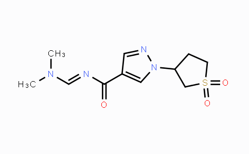 CAS No. 251096-54-5, N-[(Dimethylamino)methylene]-1-(1,1-dioxotetrahydro-1H-1lambda~6~-thiophen-3-yl)-1H-pyrazole-4-carboxamide