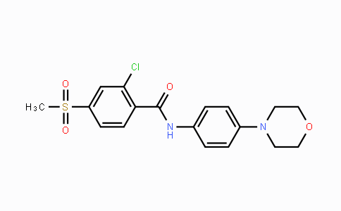 CAS No. 250714-54-6, 2-Chloro-4-(methylsulfonyl)-N-(4-morpholinophenyl)benzenecarboxamide