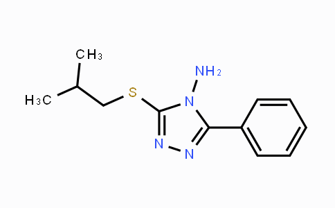 CAS No. 860609-04-7, 3-(Isobutylsulfanyl)-5-phenyl-4H-1,2,4-triazol-4-amine