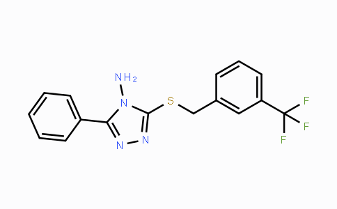 CAS No. 674788-29-5, 3-Phenyl-5-{[3-(trifluoromethyl)benzyl]sulfanyl}-4H-1,2,4-triazol-4-amine