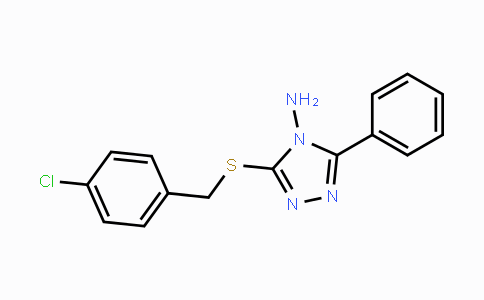 CAS No. 860609-05-8, 3-[(4-Chlorobenzyl)sulfanyl]-5-phenyl-4H-1,2,4-triazol-4-ylamine
