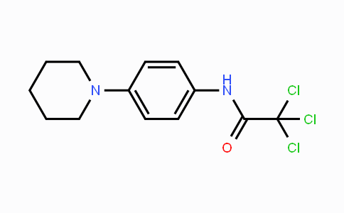 CAS No. 401605-29-6, 2,2,2-Trichloro-N-(4-piperidinophenyl)acetamide