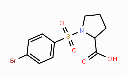CAS No. 251097-16-2, 1-[(4-Bromophenyl)sulfonyl]-2-pyrrolidinecarboxylic acid