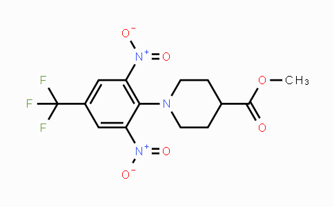 CAS No. 303144-40-3, Methyl 1-[2,6-dinitro-4-(trifluoromethyl)phenyl]-4-piperidinecarboxylate