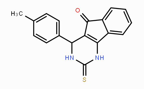 CAS No. 60477-76-1, 4-(4-Methylphenyl)-2-thioxo-1,2,3,4-tetrahydro-5H-indeno[1,2-d]pyrimidin-5-one