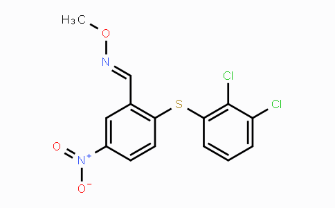 CAS No. 383147-58-8, 2-[(2,3-Dichlorophenyl)sulfanyl]-5-nitrobenzenecarbaldehyde O-methyloxime