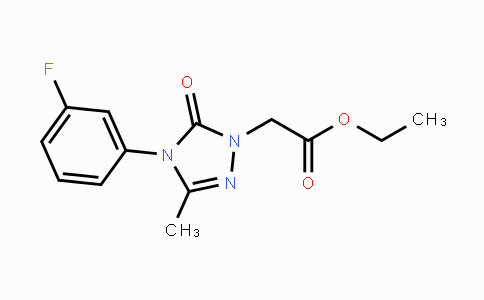 CAS No. 860786-32-9, Ethyl 2-[4-(3-fluorophenyl)-3-methyl-5-oxo-4,5-dihydro-1H-1,2,4-triazol-1-yl]acetate